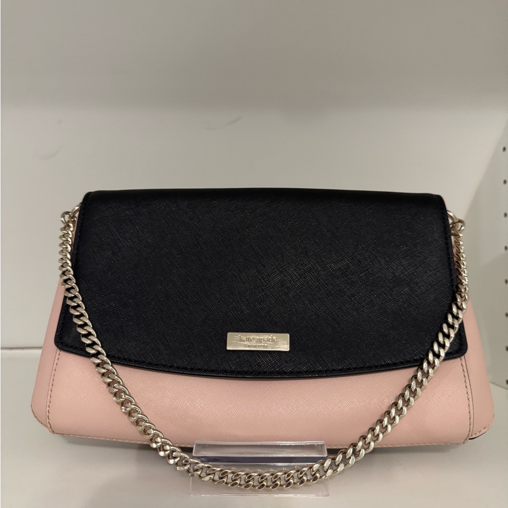 Kate Spade‎ New York Black and Pink Chain Shoulder Bag